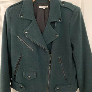 REBECCA MINKOFF    Wool Moto Jacket  Size LARGE